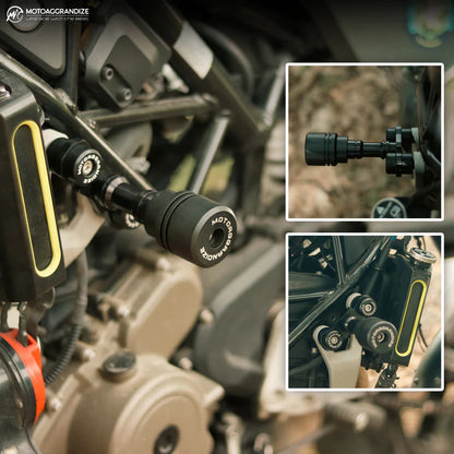 Motoaggrandize Frame sliders | Crash Protectors for Husqvarna Vitpilen | Svartpilen
