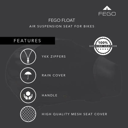 FEGO Float Black – Air Seat Cushion for Bikes