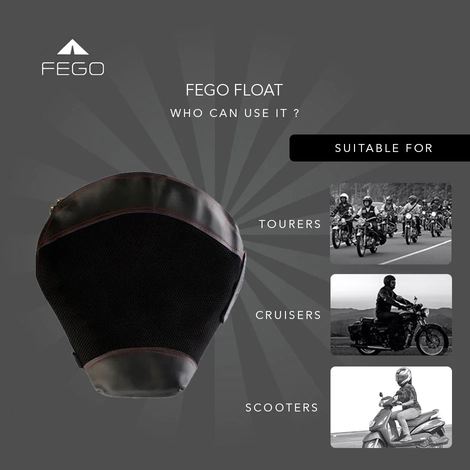 FEGO Float Black – Air Seat Cushion for Bikes