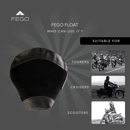 FEGO Float Black – Air Seat Cushion for Bikes