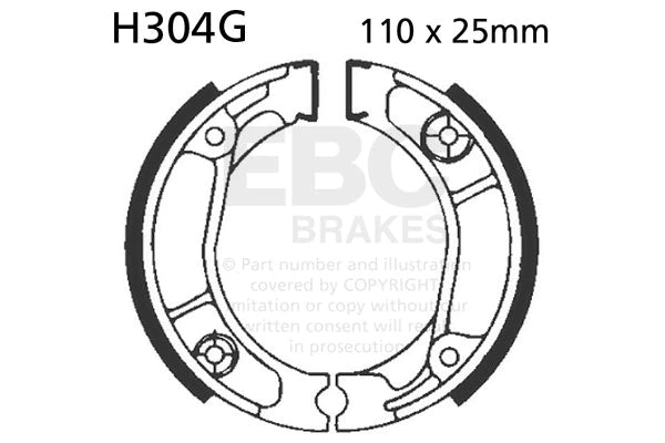 EBC BRAKES - H304G ORGANIC