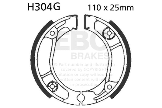 EBC BRAKES - H304G ORGANIC