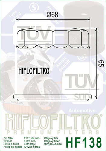 OIL FILTER 138 - HIFLO