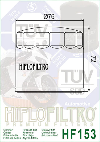 OIL FILTER 154 - HIFLO (STD)