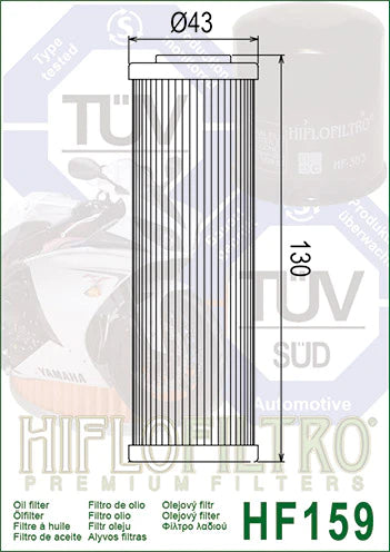 OIL FILTER 159 - HIFLO (Premium)