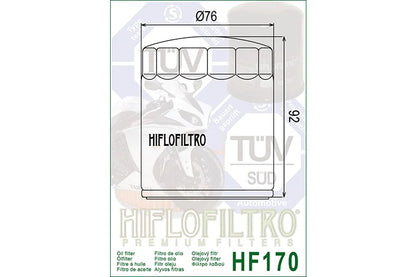 OIL FILTER 170 - HIFLO (CHROME)