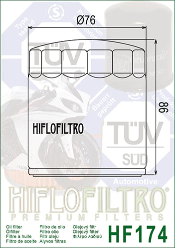 OIL FILTER 174 - HIFLO