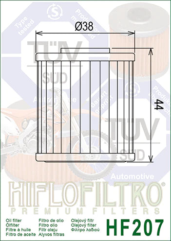 OIL FILTER 207 - HIFLO