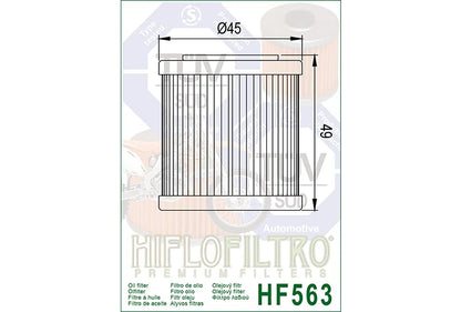 OIL FILTER 563 - HIFLO