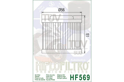 OIL FILTER 569 - HIFLO (Pre-order)
