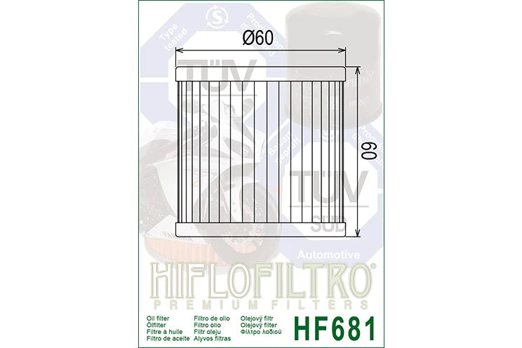 OIL FILTER 168 - HIFLO