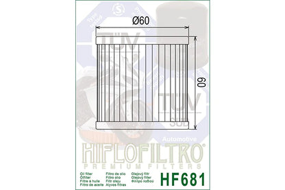 OIL FILTER 168 - HIFLO