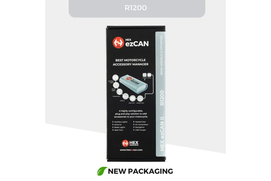 HEX ezCAN → BMW R1200 / R1250 Accessory Manager (Gen 2)