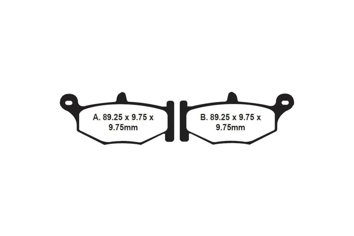 EBC BRAKES - FA419HH FULLY SINTERED (REAR)