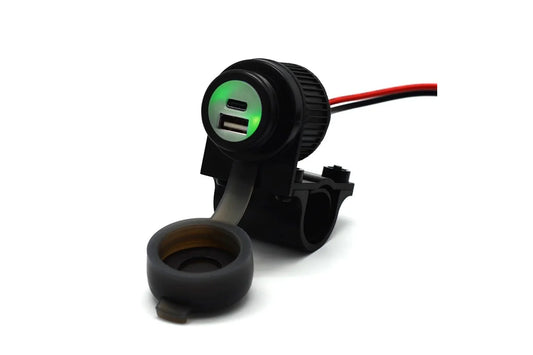 Cliff Top Handlebar Mounted 36W PD USB-C + QC 3.0 (Plastic)