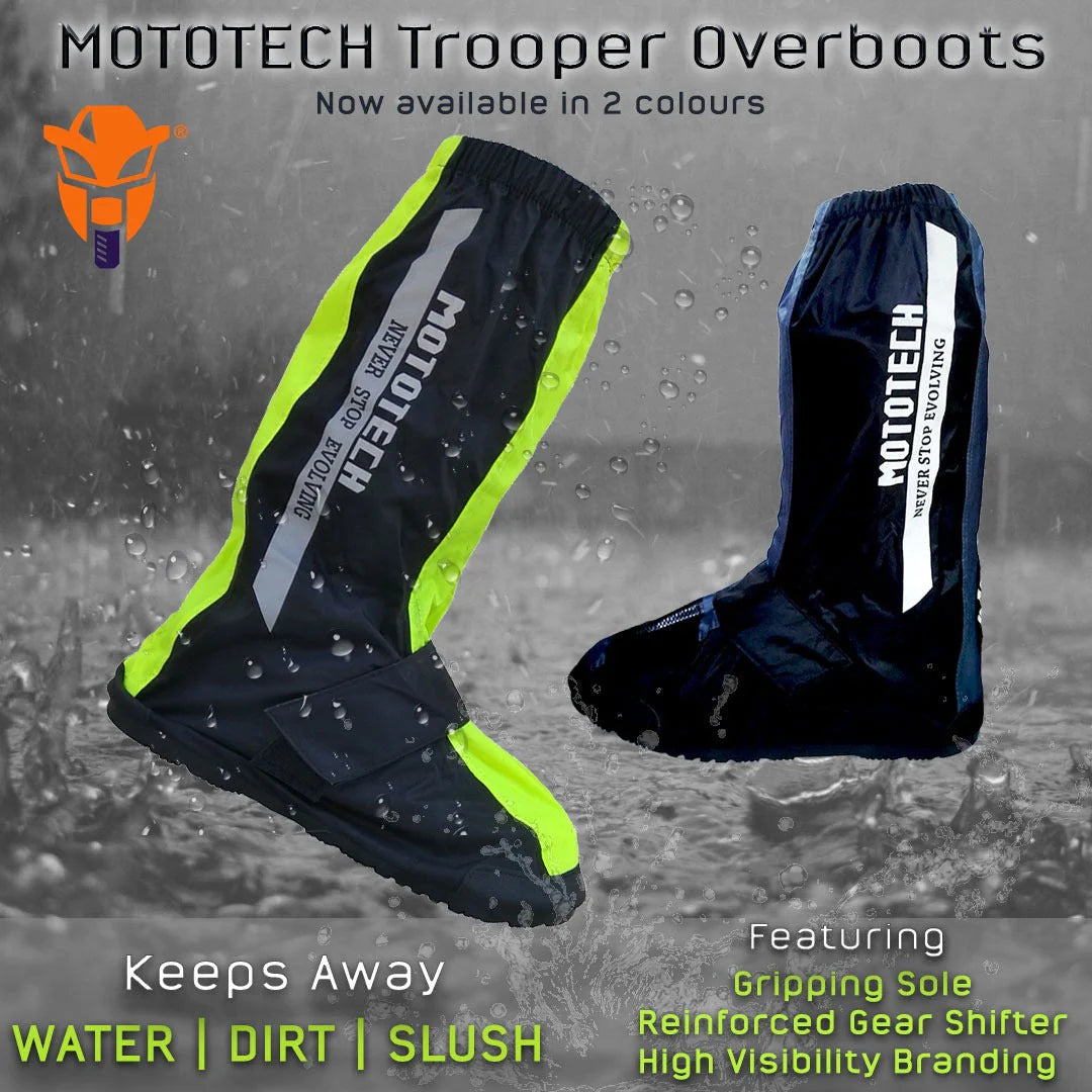 MOTOTECH Trooper Boot Covers - Overboots - Grey