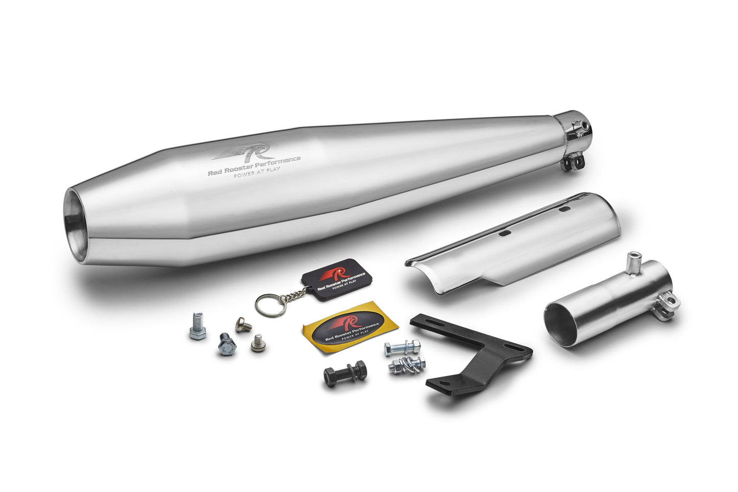 Red Rooster Performance Exhaust Pegasus Polish For Honda Hiness CB350