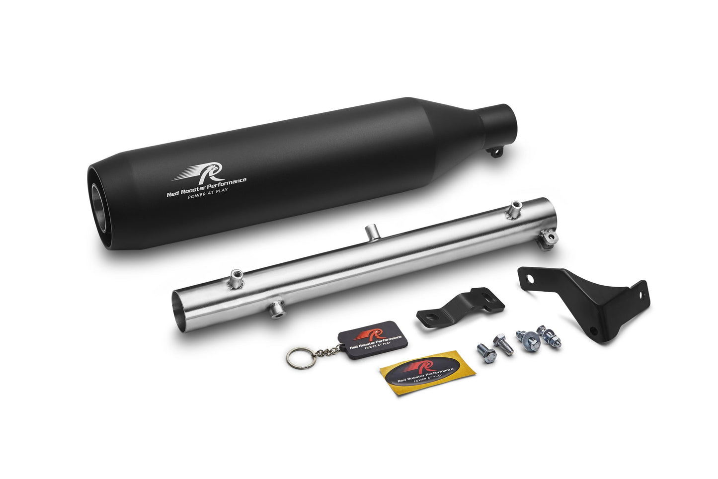 Red Rooster Performance Polestar Pro Black Exhaust for Royal Enfield Meteor 350