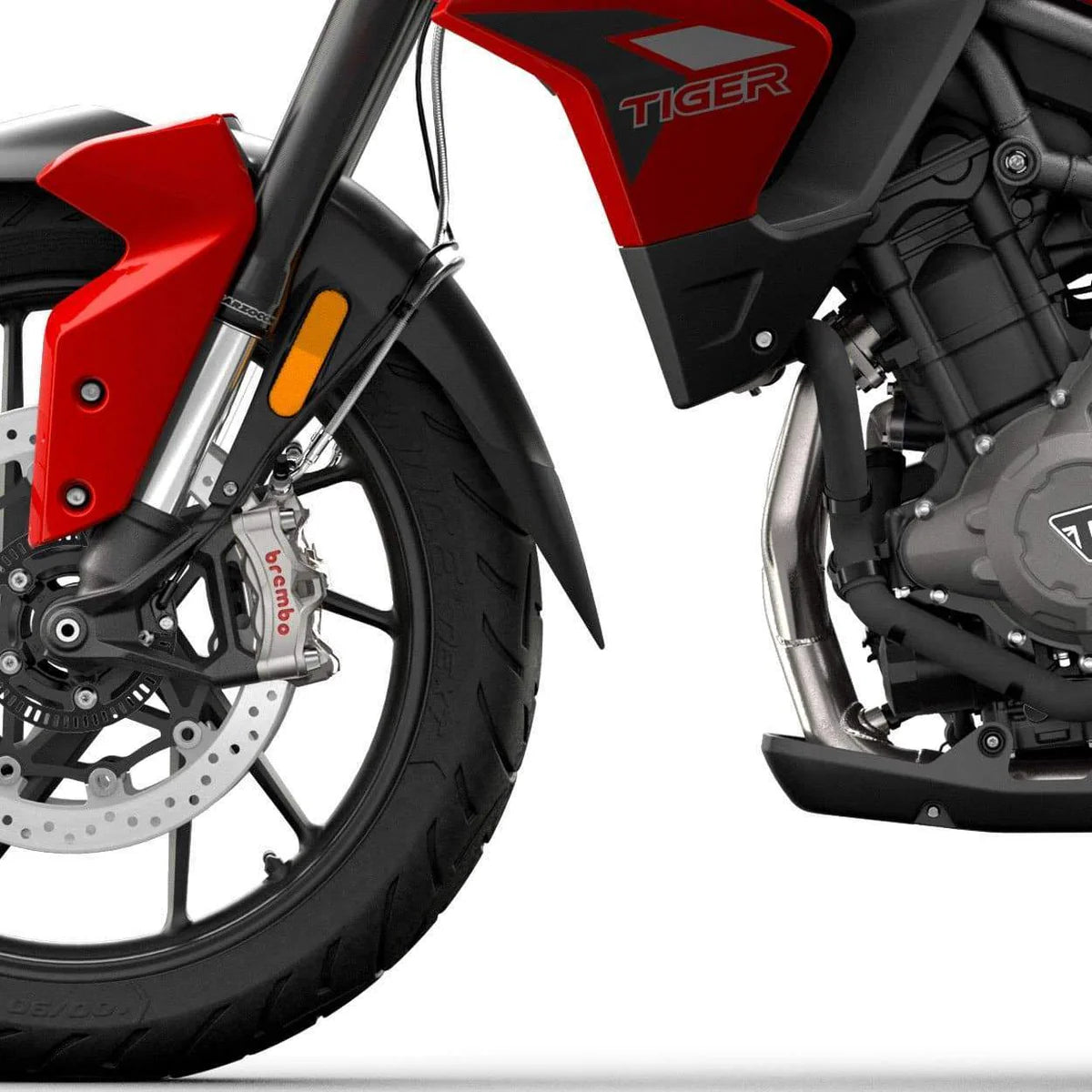 Pyramid Fender Extender for Triumph Tiger 900 GT (2020+) Matte Black - 056900