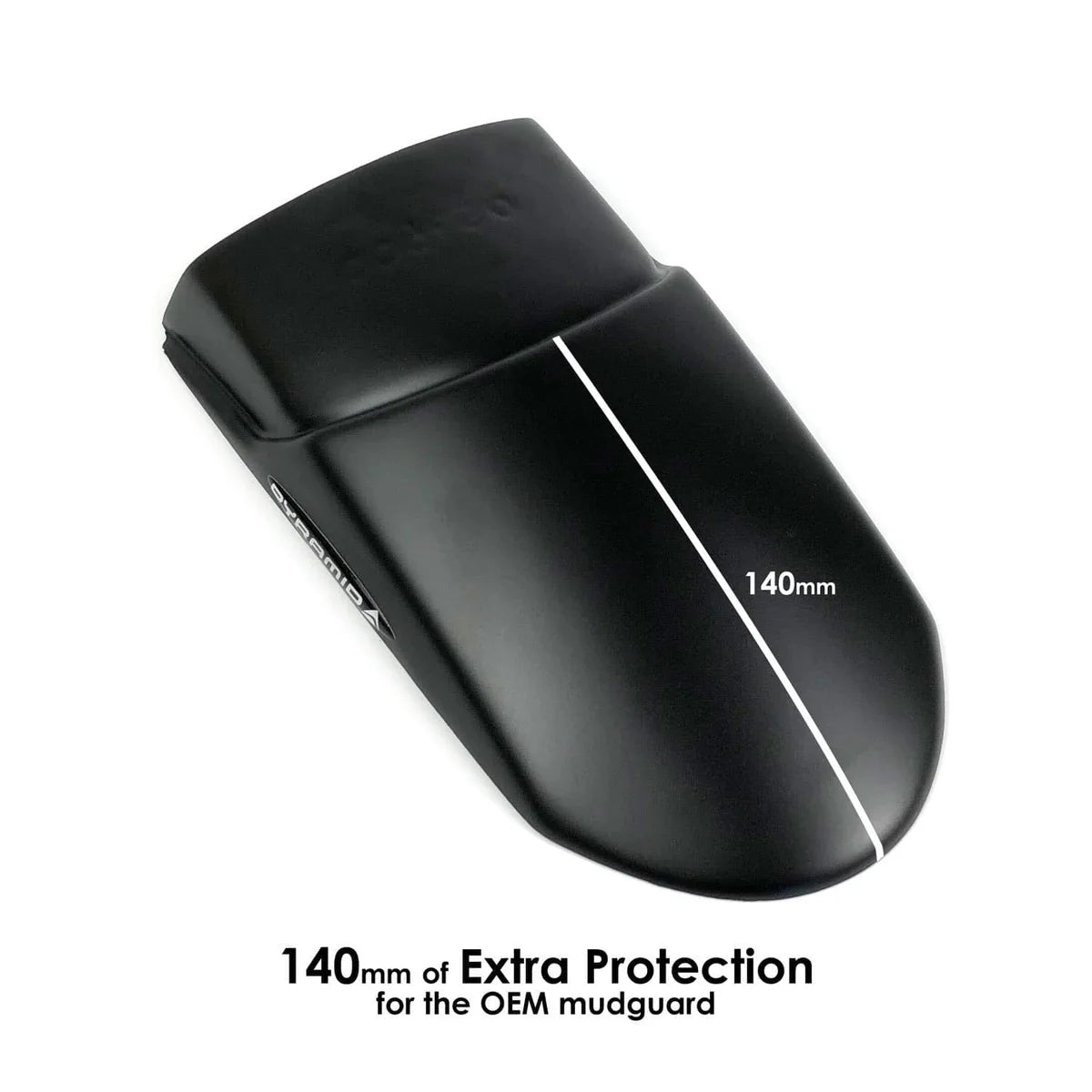 Pyramid Fender Extender for Triumph Tiger 900 GT (2020+) Matte Black - 056900