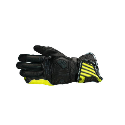 DSG Race Pro V1 Riding Glove Black Yellow Fluo White