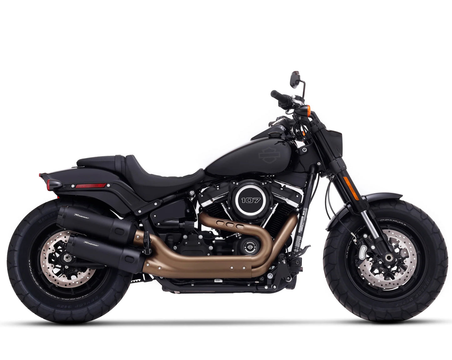 RINEHART 2018- MILWAUKEE EIGHT (M8) FAT BOB - 4.5 SLIP-ONS