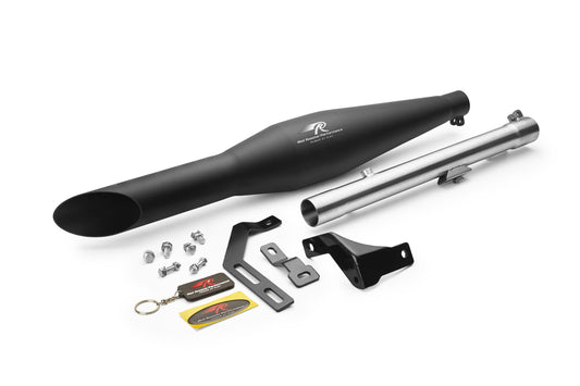 Red Rooster Performance Unibody Rumbler Pro Exhaust – Black Matte For Royal Enfield/ Royal Enfield Classic/ Thunderbird/ Standard