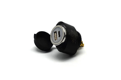 Cliff Top DIN (Hella) to 36W PD USB-C + QC 3.0 (MINI)