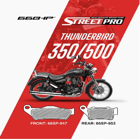 66BHP Street Pro Semi Ceramic Brake Pads Royal Enfield Thunderbird 350 / 500