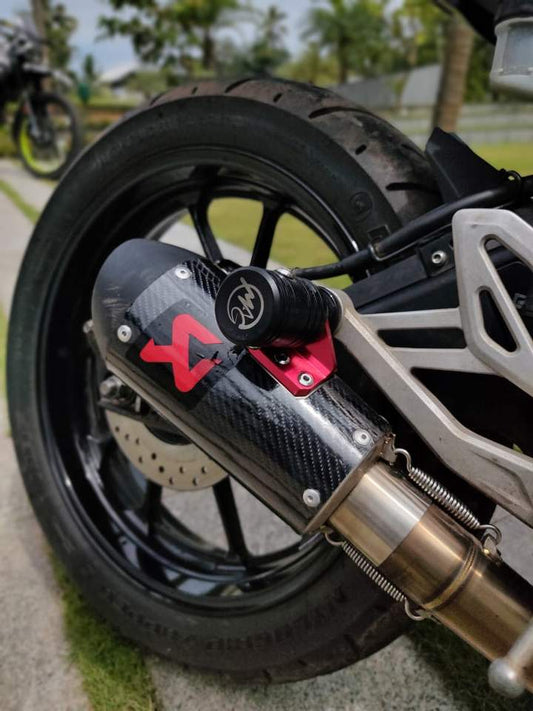 Motoaggrandize Exhaust slider for Yamaha R15v3 and MT15