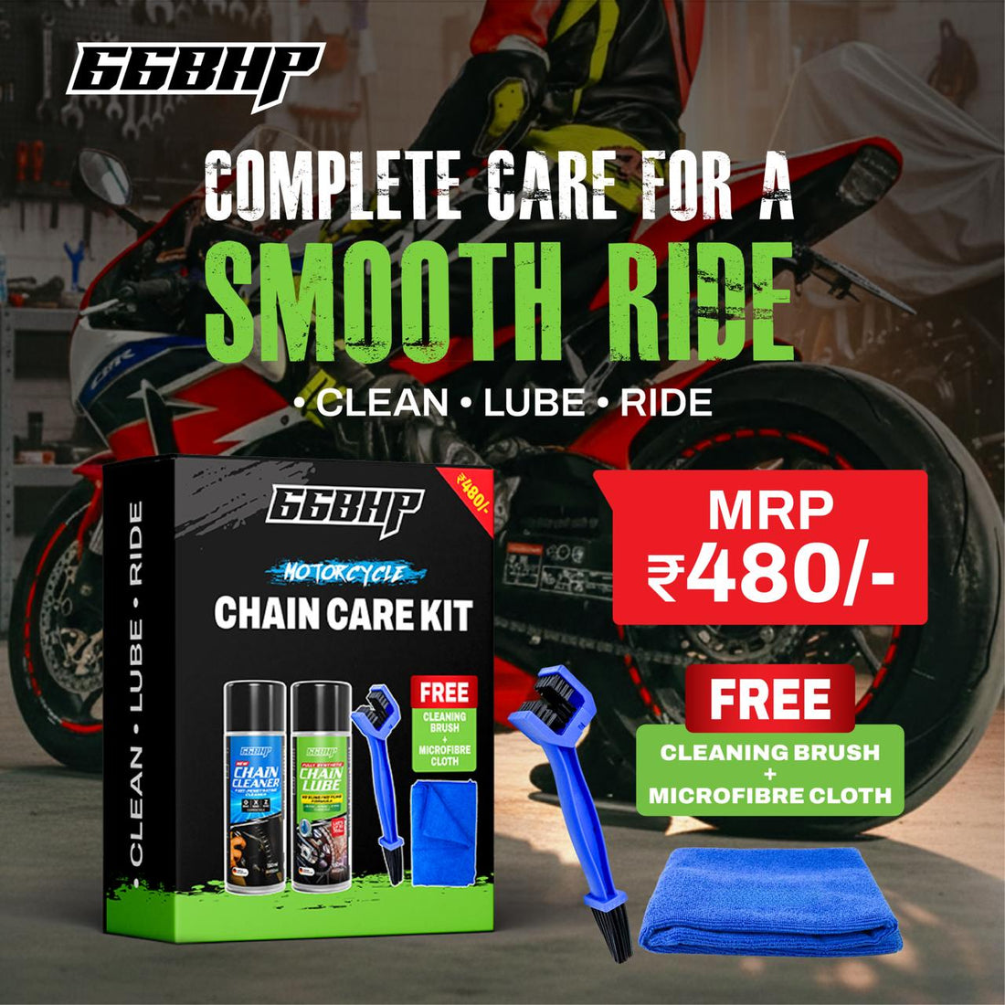 66bhp Chain Lube & Cleaner Kit