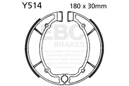 EBC BRAKES - Y514 ORGANIC