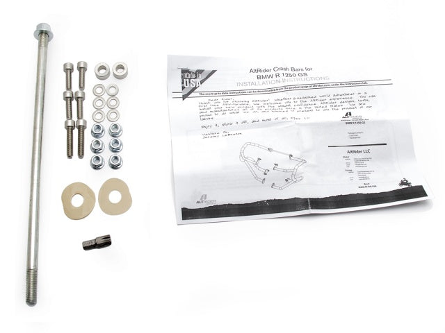 AltRider Crash Bars for the BMW R 1250 GS - Silver - Without Mounting Bracket