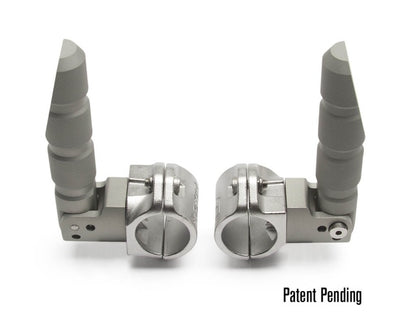 AltRider Universal Highway Foot Pegs for 1.25 inch (31.75 mm) Diameter Bar - Silver