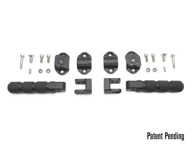 AltRider Universal Highway Foot Pegs for 1 Inch (25 mm) Diameter Bar - Black