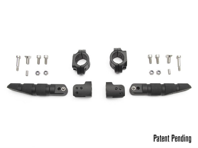 AltRider Universal Highway Foot Pegs for 1 Inch (25 mm) Diameter Bar - Black