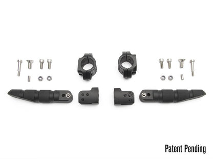 AltRider Universal Highway Foot Pegs for 1 Inch (25 mm) Diameter Bar - Black