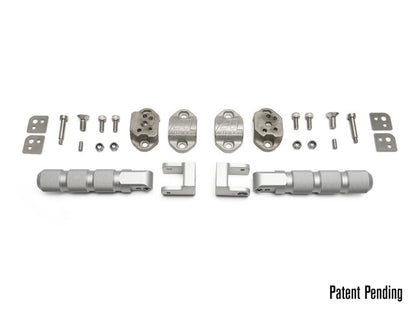 AltRider Universal Highway Foot Pegs for 1 Inch (25 mm) Diameter Bar - Silver
