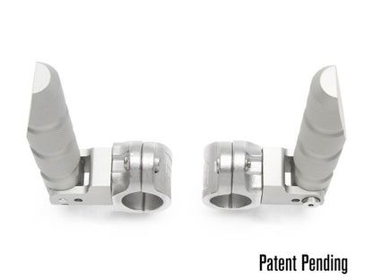 AltRider Universal Highway Foot Pegs for 1 Inch (25 mm) Diameter Bar - Silver