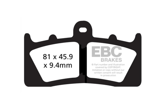 EBC BRAKES - FA613HH FULLY SINTERED (FRONT)