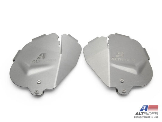 AltRider Cylinder Head Guards for the AltRider BMW R 1250 GS Crash Bars - Silver