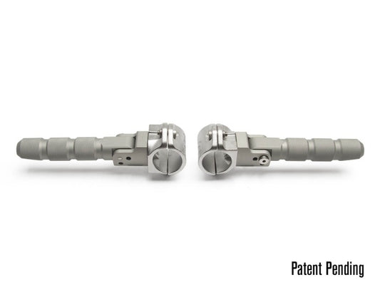 AltRider Universal Highway Foot Pegs for 1.25 inch (31.75 mm) Diameter Bar - Silver