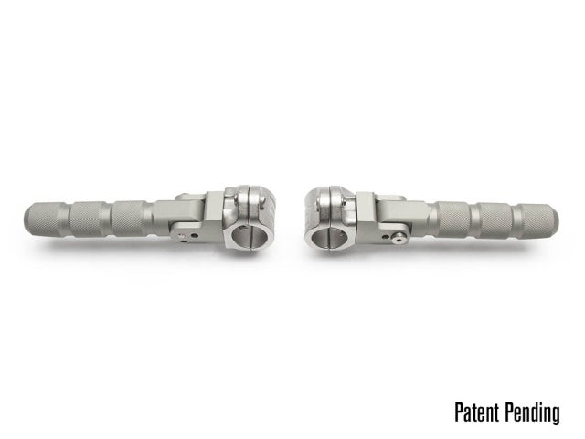 AltRider Universal Highway Foot Pegs for 1 Inch (25 mm) Diameter Bar - Silver