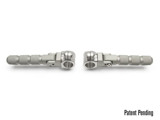 AltRider Universal Highway Foot Pegs for 1 Inch (25 mm) Diameter Bar - Silver