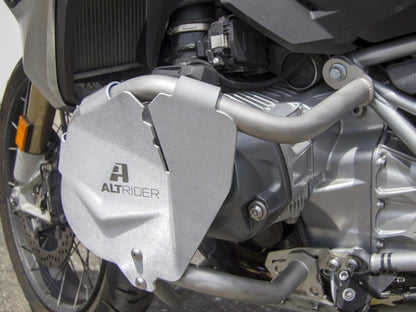 AltRider Cylinder Head Guards for the AltRider BMW R 1250 GS Crash Bars - Silver
