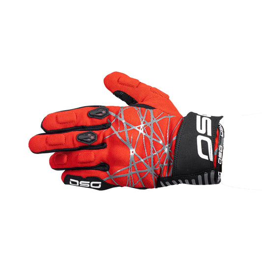 DSG Phoenix Air Riding Glove Black White Red