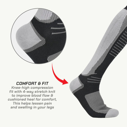 RANDY SUN – MERINO WOOL WATERPROOF KNEE HIGH SOCKS