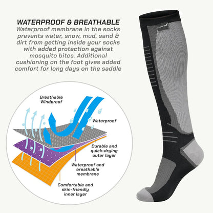 RANDY SUN – MERINO WOOL WATERPROOF KNEE HIGH SOCKS