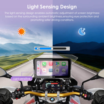 Carpuride W602BS 6" Motorcycle Stereo-Designed for BMW Motorcycle Compatible with Wonder Wheel Control