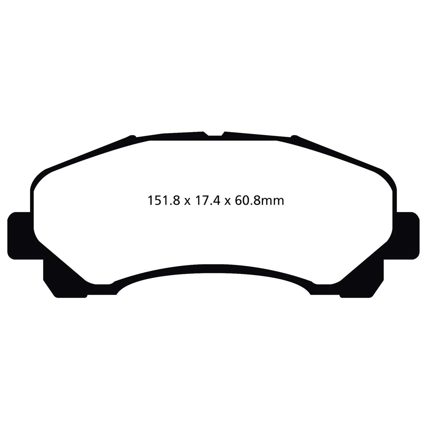 EBC BRAKES - 6000 SERIES 'GREENSTUFF' - ISUZU DMAX